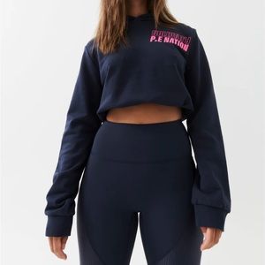 PE Nation Cropped Immersive Hoodie